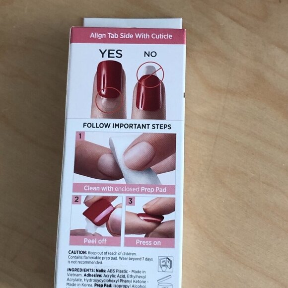 imPRESS KISS Kingdom Short Squoval Press On Manicure Nails 89385 Blue Black Gold - Picture 4 of 6